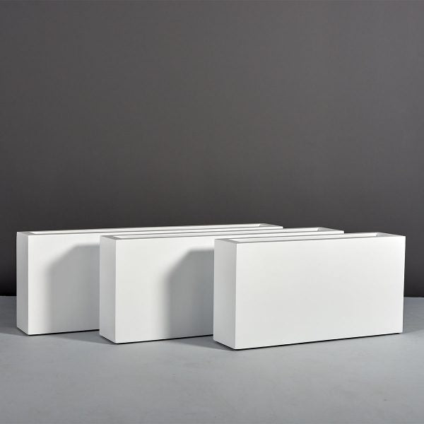 Narrow Rectangular Container for Indoor and Outdoor Use 18"H - LDF Silkcontainers