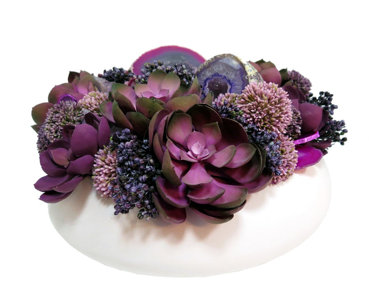 Succulents and Crystals in Ceramic - LDF Silksucculents