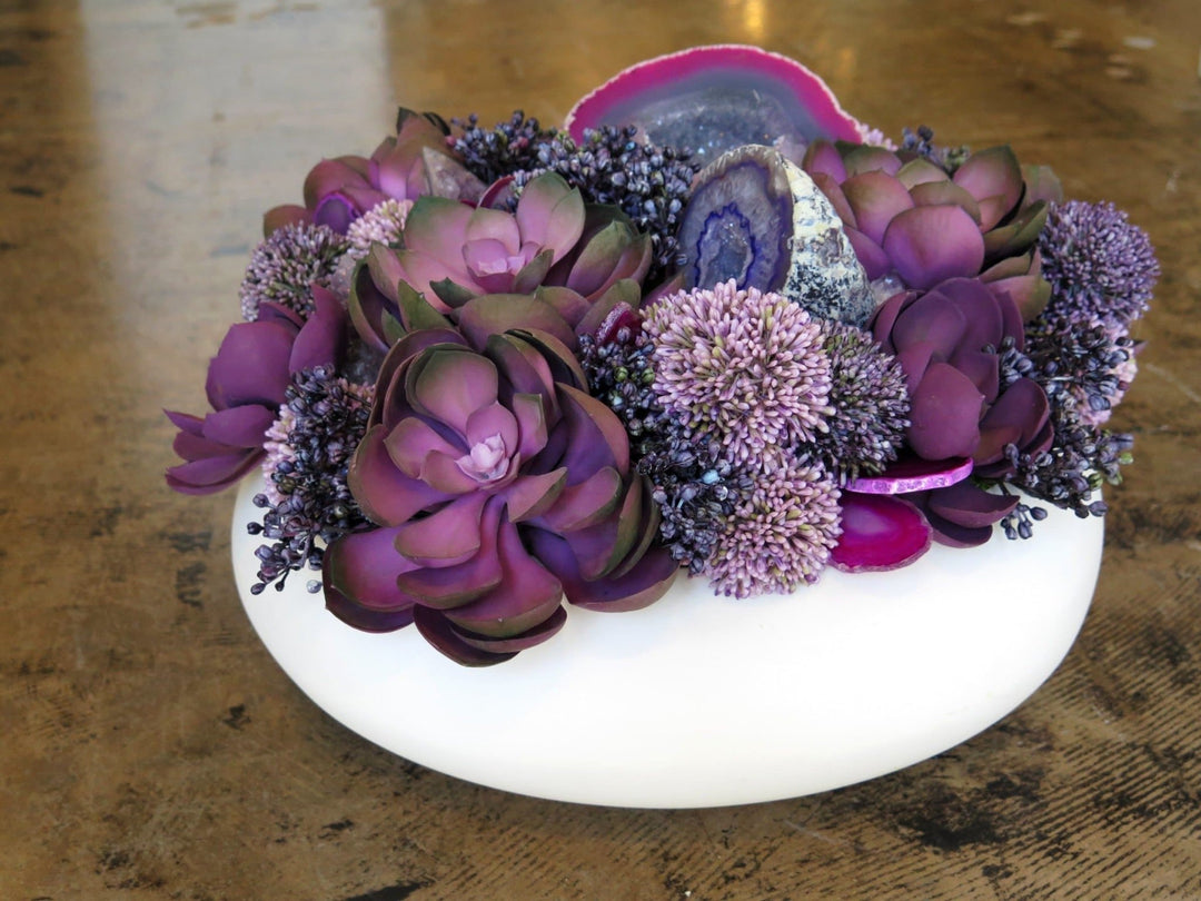 Succulents and Crystals in Ceramic - LDF Silksucculents