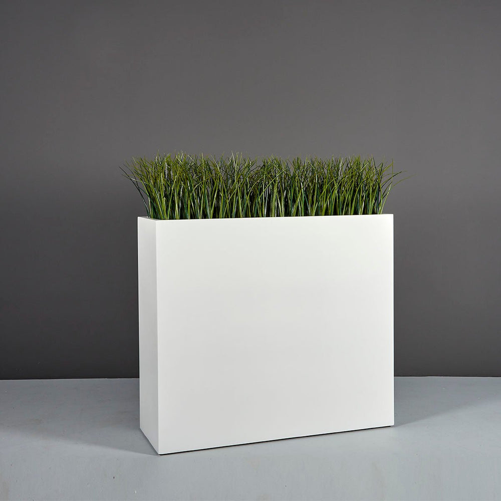 Tall Rectangular Fiberglass Planter for Indoor and Outdoor Use - LDF Silkcontainers