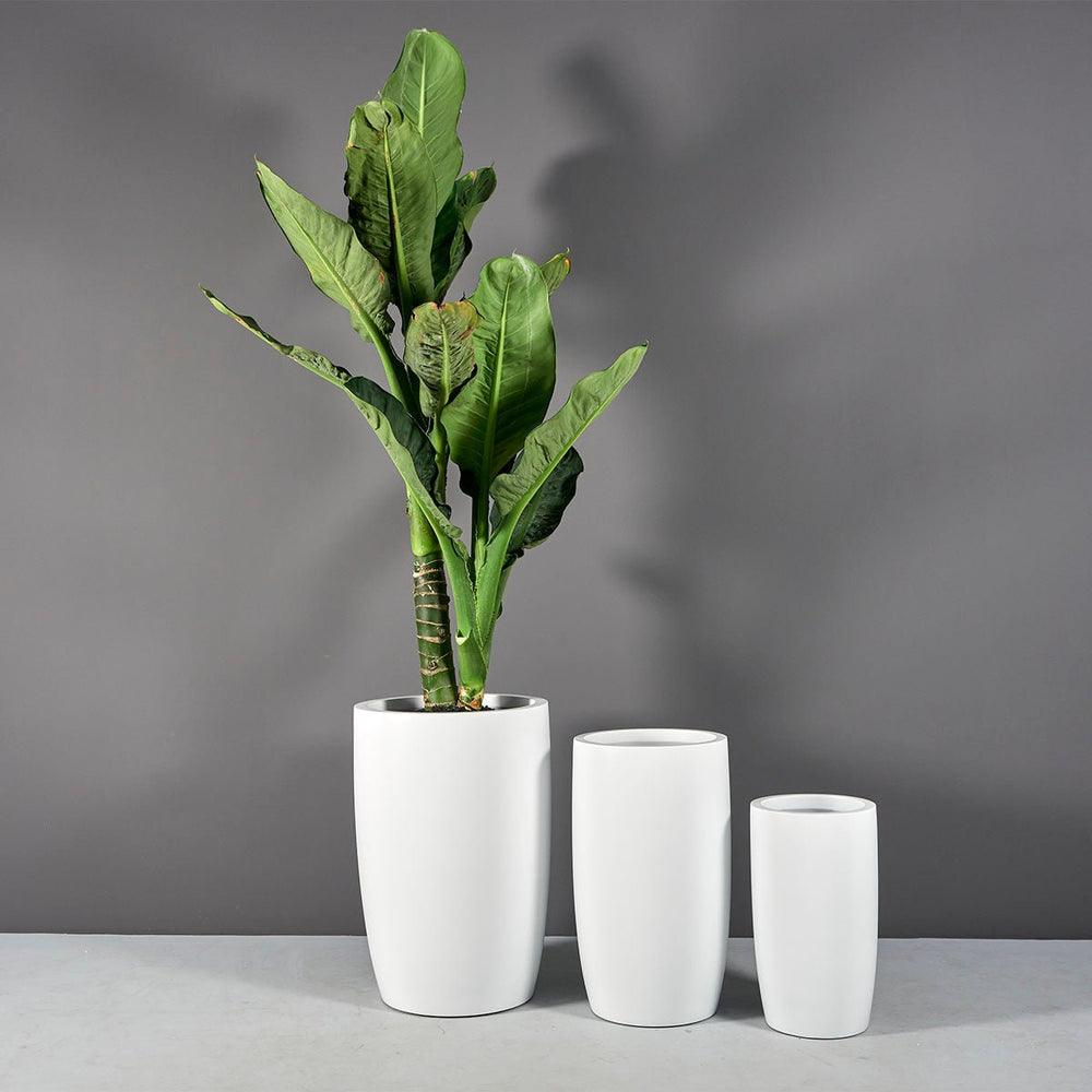 Tall Round Tapered Container for Indoor and Outdoor Use - LDF Silkcontainers