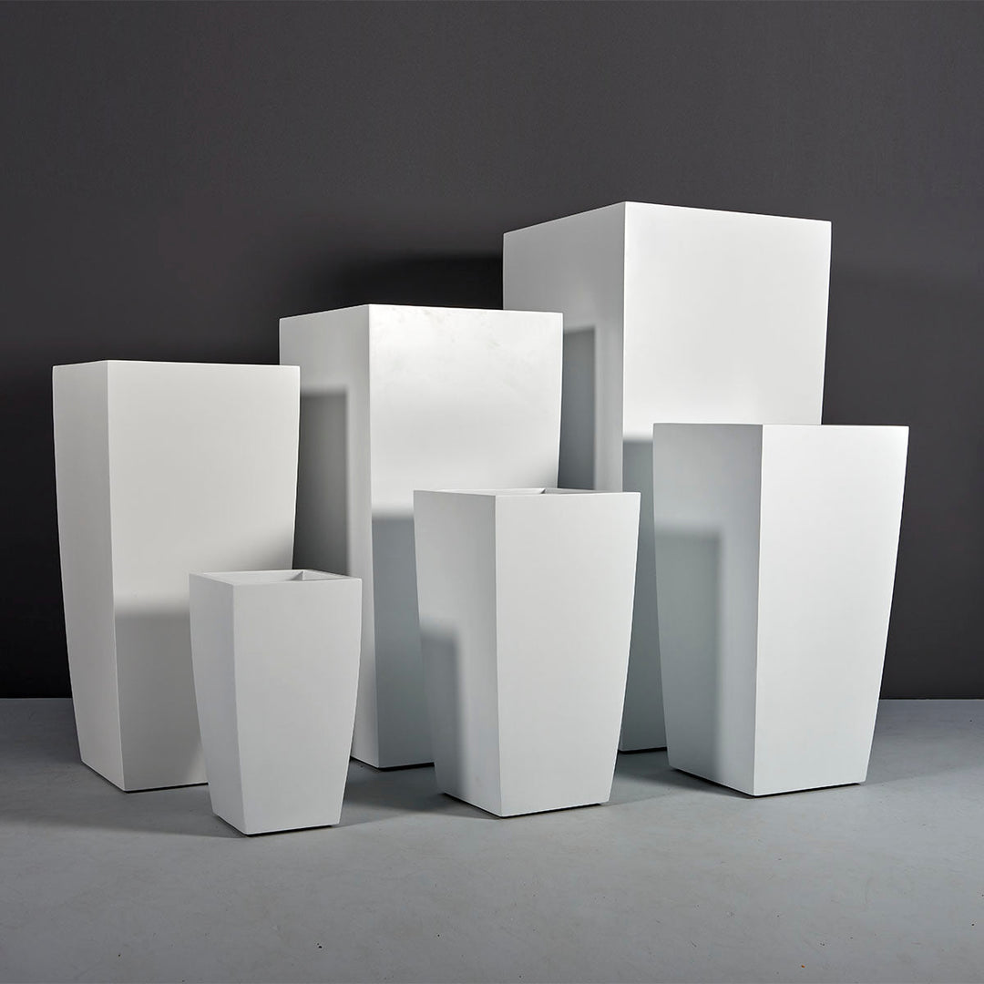 Tall Tapered Square Container for Indoor and Outdoor Use - LDF Silkcontainers