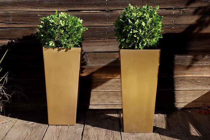 Tall Tapered Square Fiberglass Container - LDF SilkCONTAINERS
