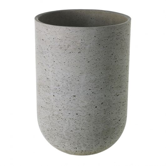 Textured Fiberstone Round Container - LDF SilkCONTAINERS