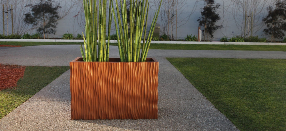 Textured Rectangular Fiberglass Container - LDF SilkCONTAINERS